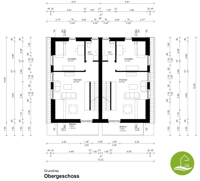 Grundriss Obergeschoss