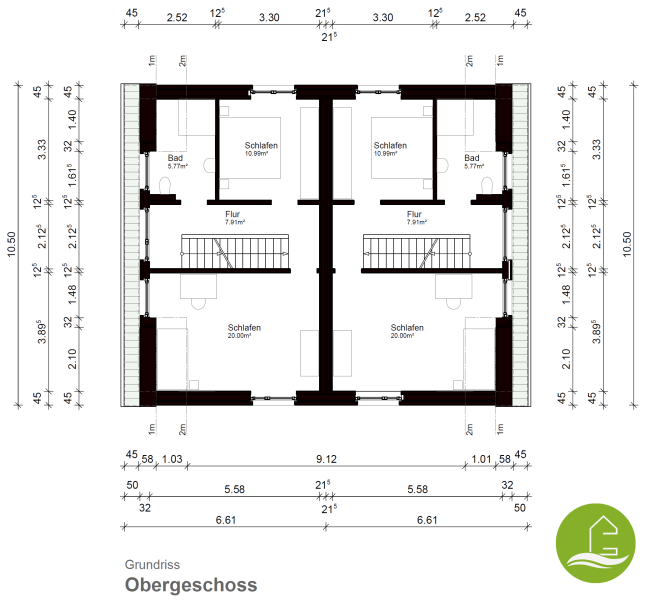 Grundriss Obergeschoss
